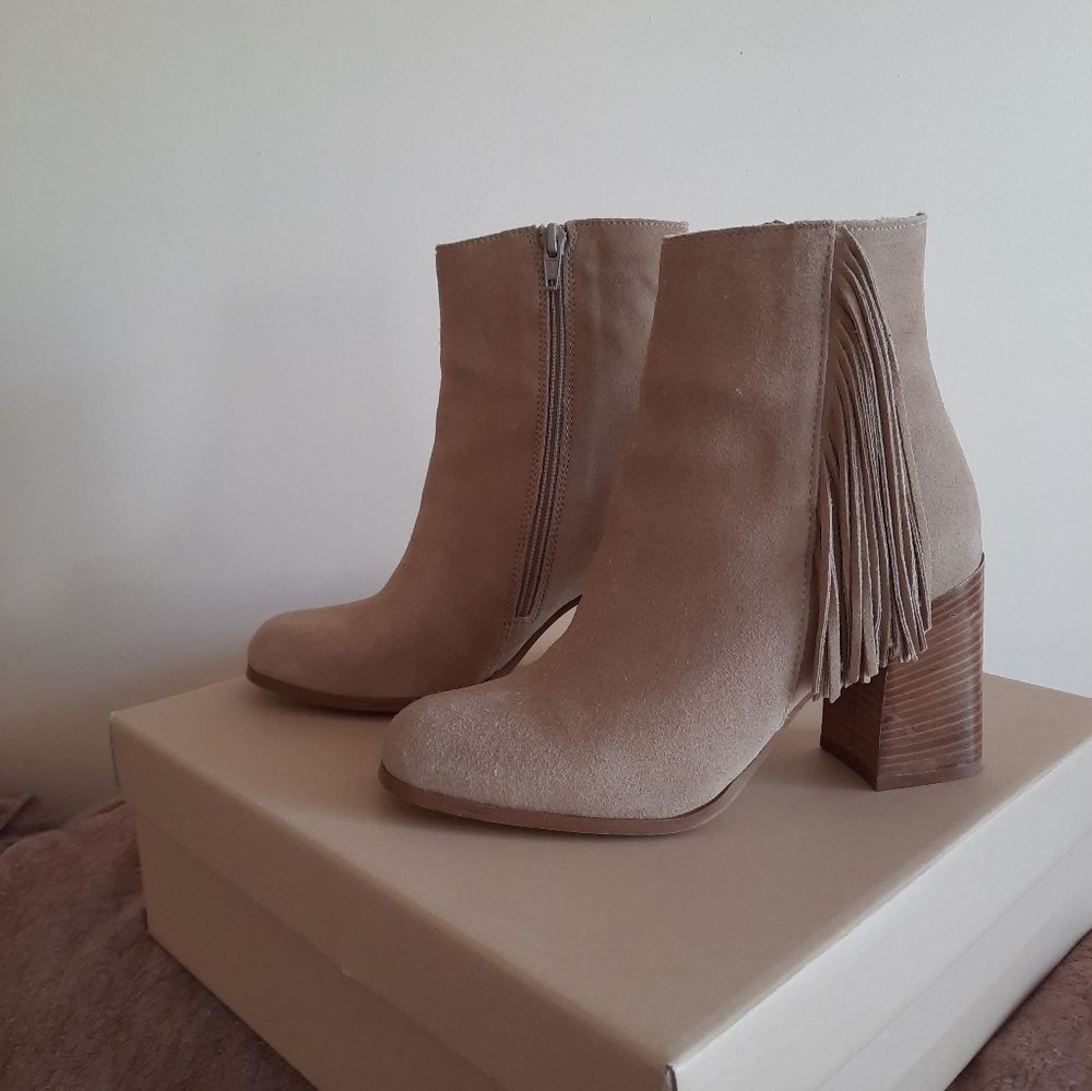 Suede booties